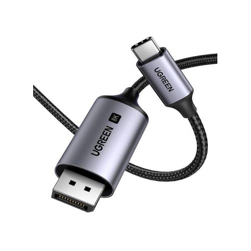 Ugreen 8K USB C to DisplayPort Cable 1M, Type C Thunderbolt 3/4 to DP Cable 8K@60HZ,4K@240HZ/144HZ/120HZ,2K@360HZ, for iPhone 17/16 Series, Macbook Pro/Air,Galaxy S23/23+,iPad Pro/Air/Mini,Dell XPS