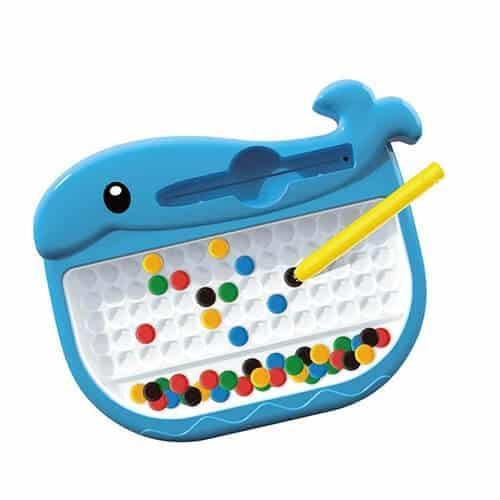 Magnetic Drawing Board - Inspire your little artists with this adorable crab-themed magnetic drawing board that comes with a magnetic pen and many beads