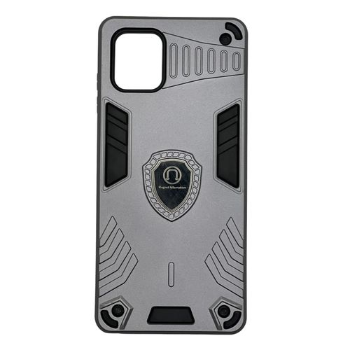 Heavy Duty Dual Layer Shockproof Cover Matte Back Hard Cover for Samsung Galaxy Note 10 Lite - Gray