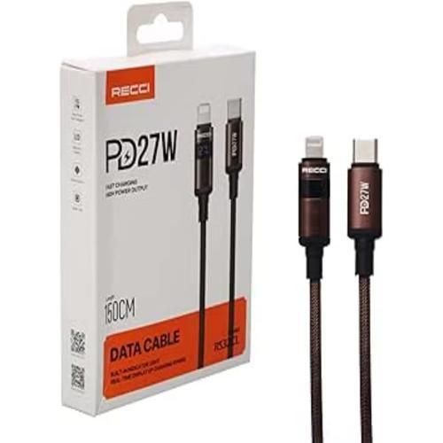 كابل RS32CL PD27W بطول 15 متر من النوع C إلى Lightning لأجهزة Apple