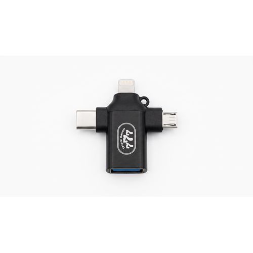3-in-1 USB 3.0 Adapter – Type-C & Lightning – U Disk, Mouse, Keyboard & USB Fan Support