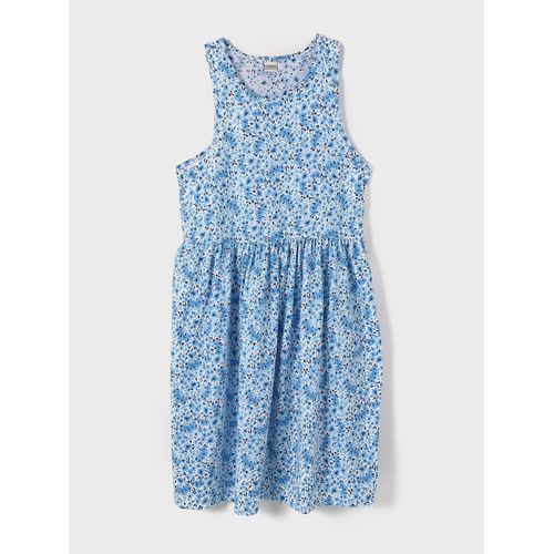 Crew Neck Girl's Dress