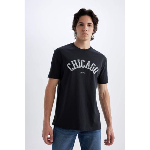 Regular Fit Crew Neck Printed T-Shirt