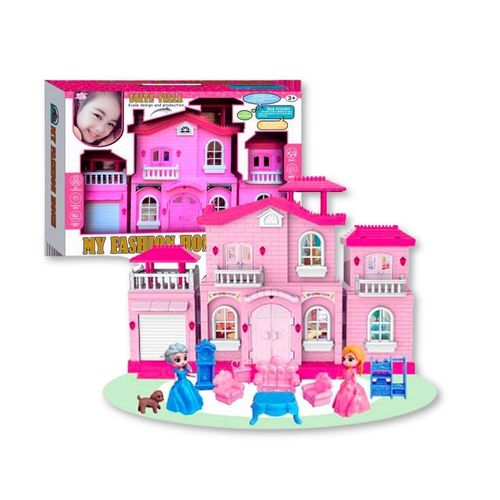 Large house Playset with Furniture & Accessories - My Fashion Home - DIY Pretend Play Building Toy for Girls 3+ Years