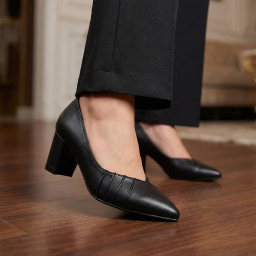 Women's shoes, 5cm heel - black - code (515)