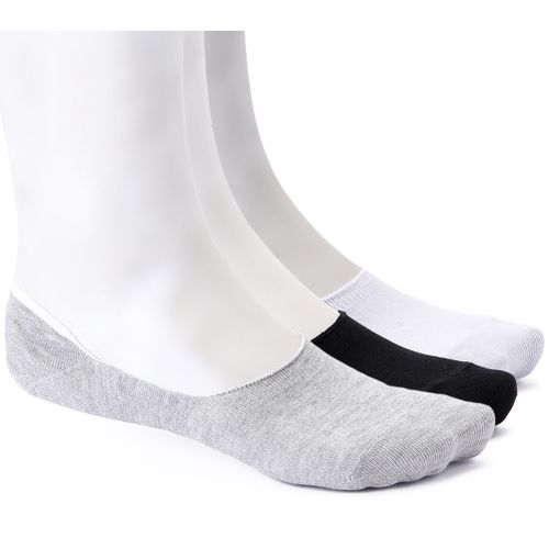 Set Of 3 Invisible Socks - White, Black ... - (385)