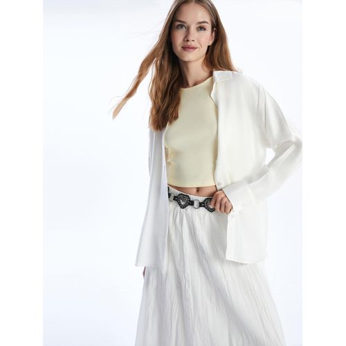 Oversize Linen Blend Women's Shirt