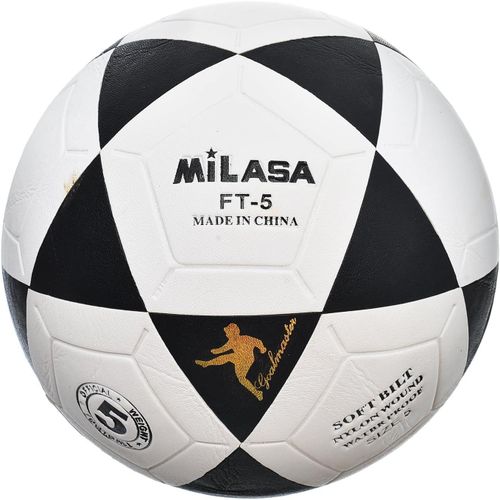 Mikasa Football Official Size 5 For Better Experience - White Black