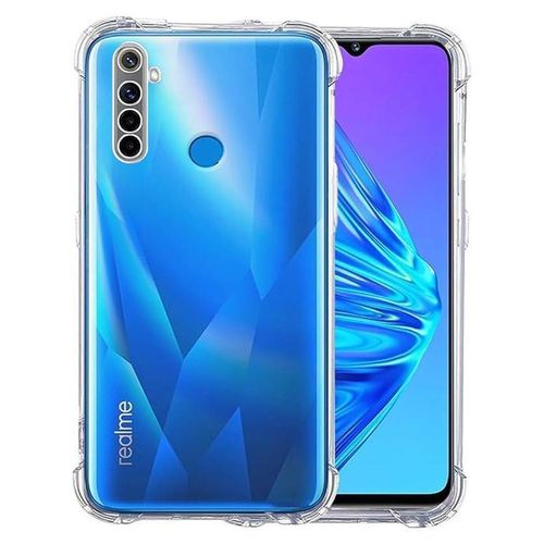 Crystal Clear Cover For Realme 5 pro case Anti-Burst Super Protection -Transparent