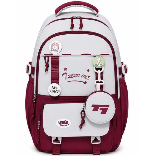 School Backpack for Boys & Girls, Large Student Backpack with Multiple Compartments, Front Zipper Pocket, Side Bottle Pockets, Comfortable Carry Handle, 45*30*15 CM