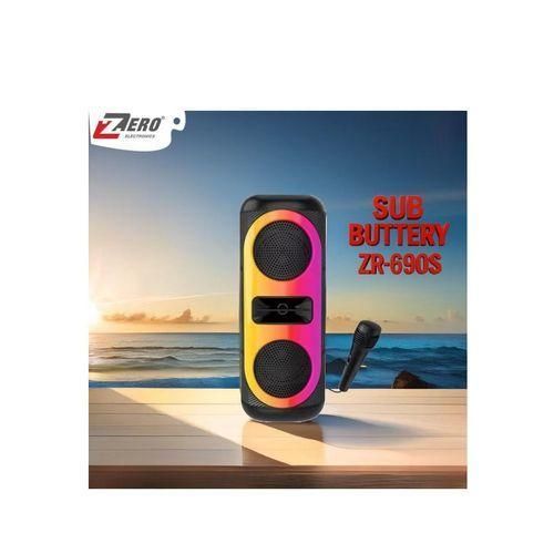 ZERO.. New design Speaker ZR-690S 1.0 with Microphone and Battery - Black