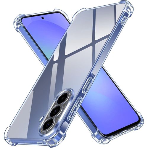 Case Compatible with Samsung Galaxy A37 , Cover Silicone Transparent TPU Gorilla Anti-shock Protector Camera Shockproof Corners - Clear