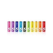 Mi Rainbow Batteries - Alkaline AA - 10 Pcs