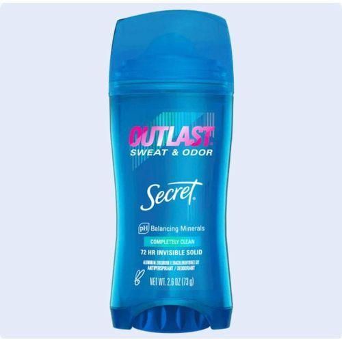 Outlast Completely Clean Clear Gel Deodorant 73g 48–72 Hour Protection No White Marks Long Lasting Fresh