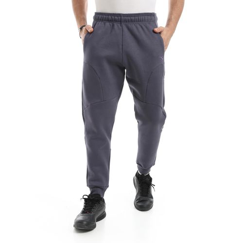 بنطلون رياضي قطن للرجال - رمادي