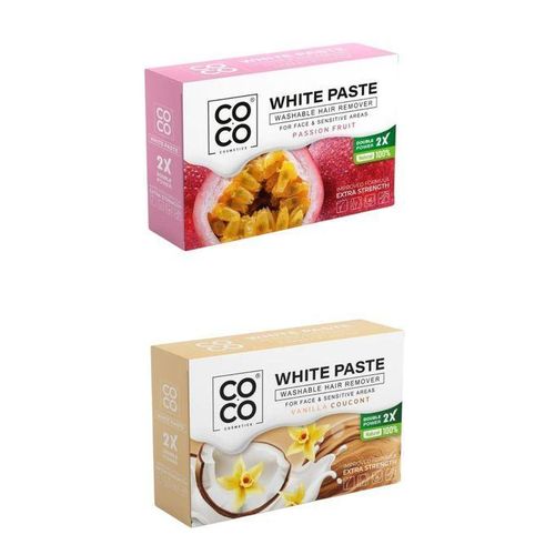 معجون إزالة الشعر واكس وايت للجسم والوجه - قطعتان