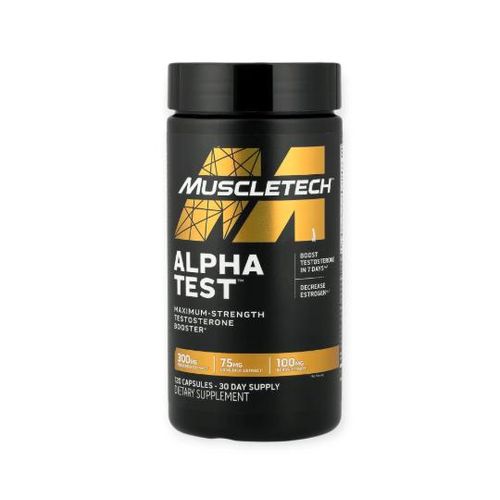 Alpha Test 120 Capsules 60 Servings - Advanced Testosterone Booster, Male Vitality & Muscle Performance Matrix - Non-GMO & Gluten-Free