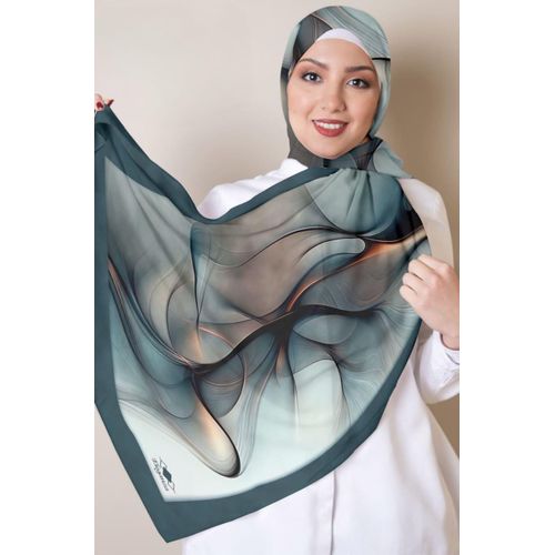 وشاح شيفون مطبوع