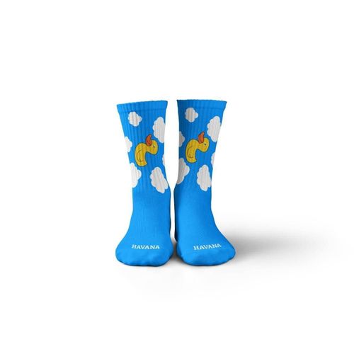 Duck Blue Mid Calf Socks