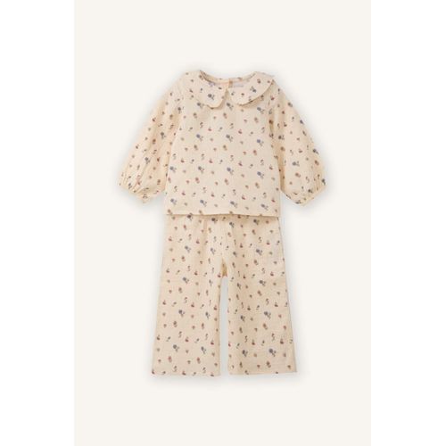 Baby Girl Floral Muslin 2 Piece Set