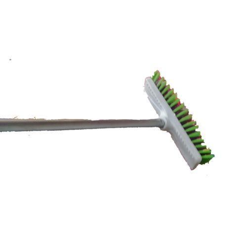 Tile Brush With A Long Metal Stick And Strong