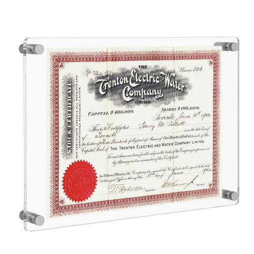 A4 - Letter Size Transparent Acrylic Wall Mount Picture Frame a Floating Photo Frame for a Diploma Poster or Gallery Display- 21-6x27-9 cm - Modern - 1 Piece - Transparent