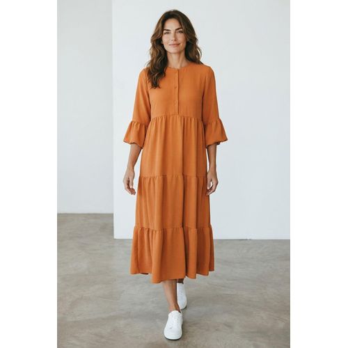 Casual orange dress for woman