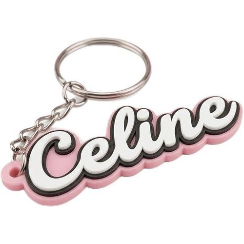 Celine Keychain - Personalized Name Keychain - Celine Personalized Gift for Friends, Family, Lovers, Best Friend, Birthday, Anniversary, Graduation, Christmas, Valentine's Day, Keepsake Jewelry