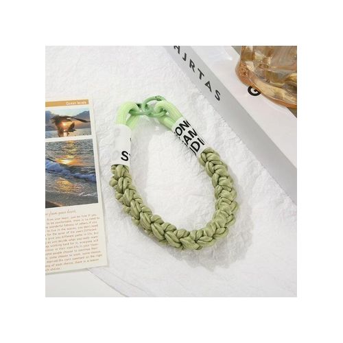 Women's Wrist Strap for Phones Cute -Printed Braided Outdoor Anti-Lost Phone .Color Green Mint...