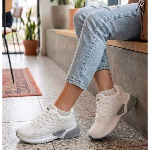 Fashion Sneakers For Women, Excellent Design - White