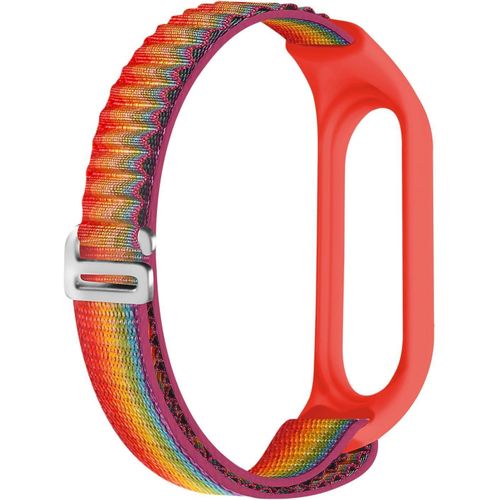 Dl3 Mobilak Alpine Loop Band for Xiaomi Mi Band 7/Mi Band 6/Mi Band 5/Mi Band 4/Mi Band 3,Women Men Nylon Sport Solo Loop Rugged Wristband with G-Hook