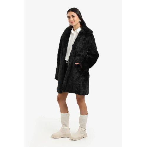 معطف شيربا بطول فوق الركبة