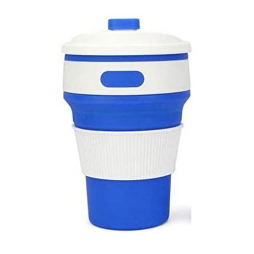 Silicone Folding Coffee Cup BPA Free Portable Travel Mug, Collapsible Silicon Cup For Outdoor Sport Gym Camping