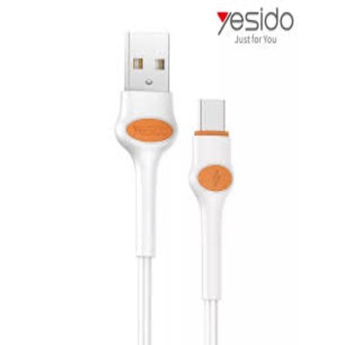 Yesido USB to Type C data cable for mobile phones - white ca47