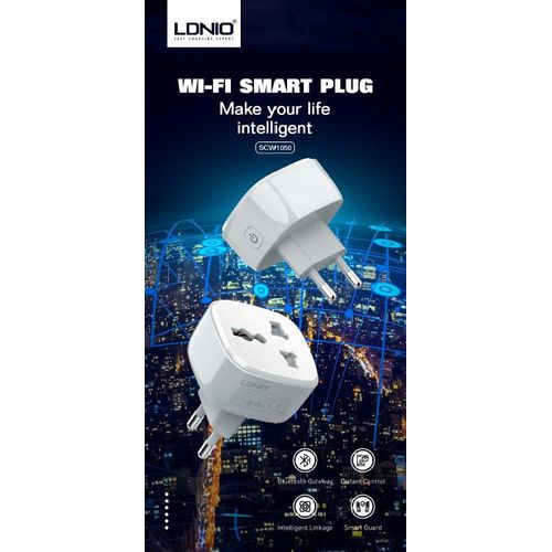 SCW1050 Wi-Fi Smart Power Socket with Remote Control, Timer Function and High-Quality Build