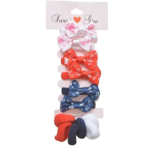 Elastic Hair Ties Suitable for Girls and Kids Comfortable Head Multicolor 10 Pieces