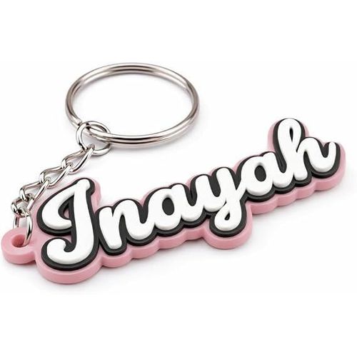 Inayah Keychain - Personalized Name Keychain - Inayah Personalized Gift for Friends, Family, Lovers, Best Friend, Birthday, Anniversary, Graduation, Christmas, Valentine's Day, Keepsake Jewelry