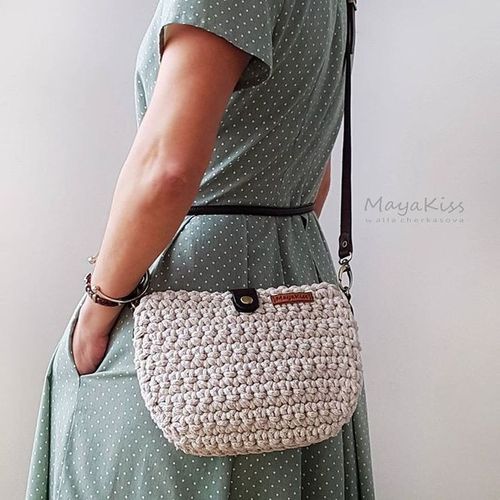 Body Bag - Handmade Simple Design in Beige