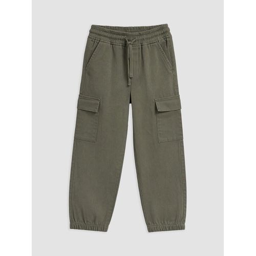 Boy's Gabardine Cargo Trousers