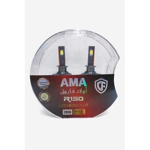 مجموعة مصابيح أمامية LED للسيارة R150 H4، سطوع أقصى 6000 كلفن (200% سطوع)