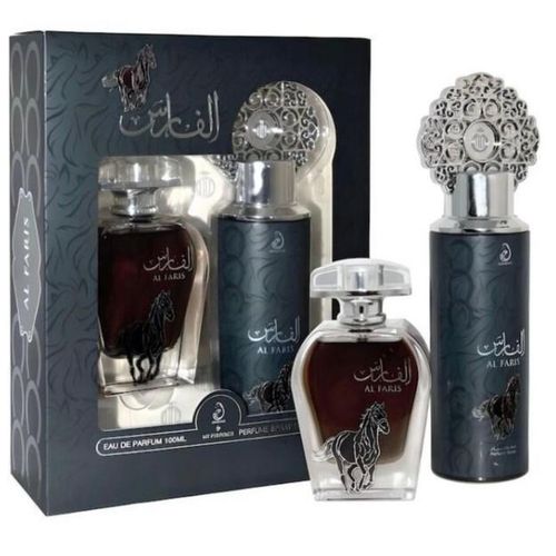Set - AL FARIS 100 ml EDP + Perfume Spray 200ML