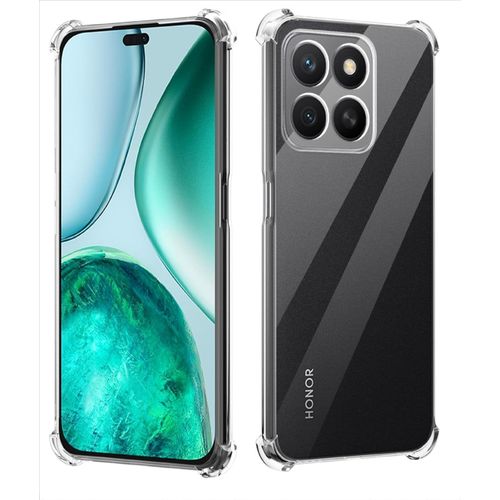 جراب حماية لموبايل هونر X8c من السيليكون الناعم والبولي يوريثين المقاوم للحرارة جراب واقي خفيف الوزن بلمسة نهائية ناعمة للكاميرا وممتص للصدمات جراب أنيق متوافق مع هونر X8c شفاف