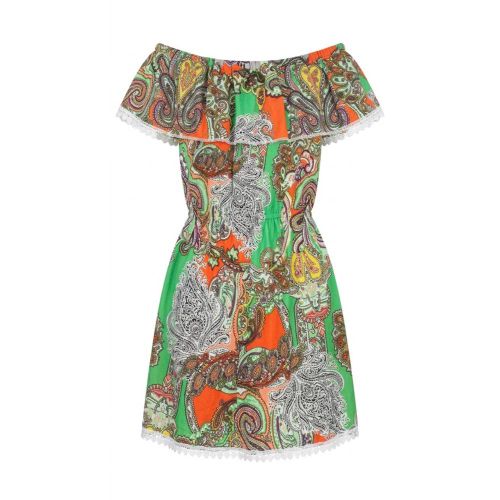 Women's multi-colored sleeveless jumpsuit-multi color /M