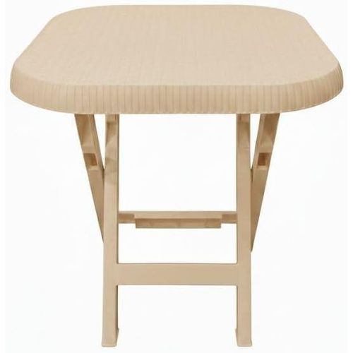 Princesa Square Folding Table 60 cm x 60 cm 1 Piece Khorshid Plastic Color Beige 622102110016