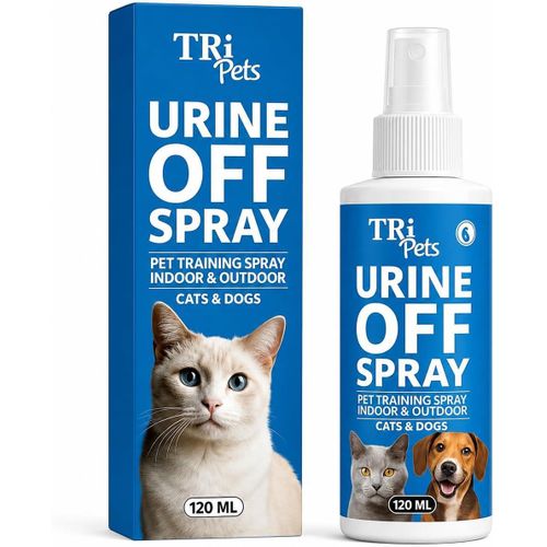 Tree Pets Urine Disposal Spray - Bio Enzymatic Stain and Odor Remover for Dogs & Cats, Prevents re-marking, Home & Pet Safe, Fresh Scent - 120ml