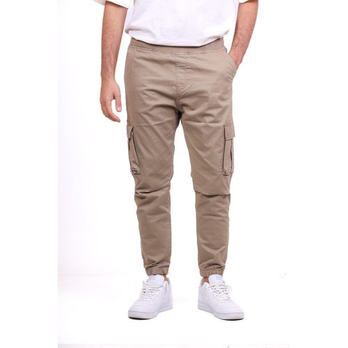 Gabardine Cargo Jogger Slit Cut-Coffee