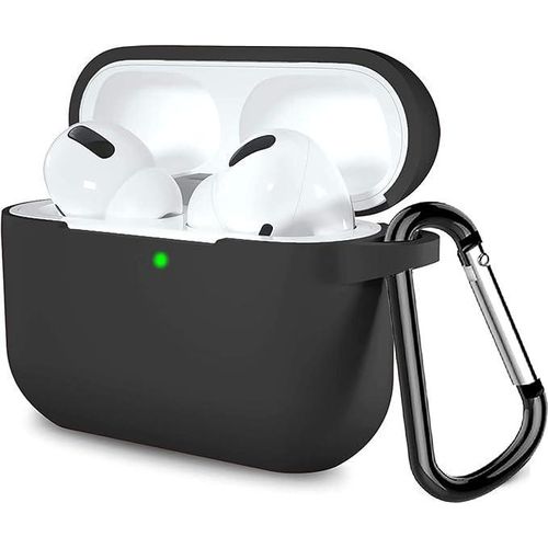 for Apple AirPods Pro 3 Case Cover with Keychain, Soft Skin Silicone Case Cover, Full Protective Case Cover Compatible with AirPods Pro 3rd Generation Case 2025 BLACK