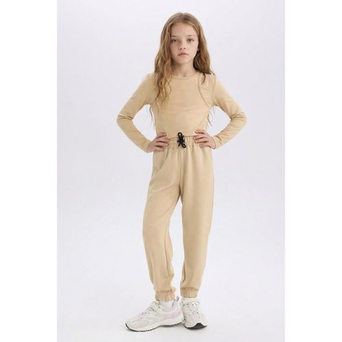Elastic Waist Pocketed Jogger Sweatpants Girls'