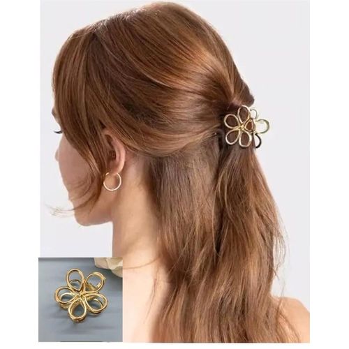 SmallFlower Gold Hair Claw - High Quality- Metal