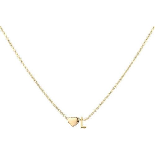 Slim L-shaped series necklace for women made of stainless steel, elegant and stylish name necklace, adjustable for women and girls, perfect for daily wear and as a gift